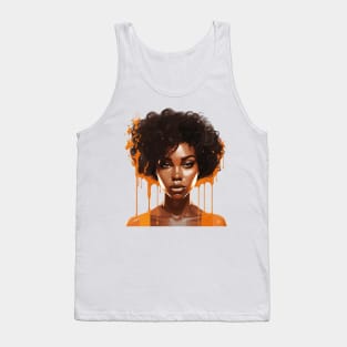 Afrocentric Woman Dripping With Melanin Tank Top